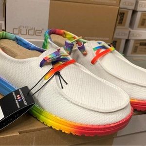 Hey Dude 2022 Pride Collection shoes, ladies size 7, new in box!